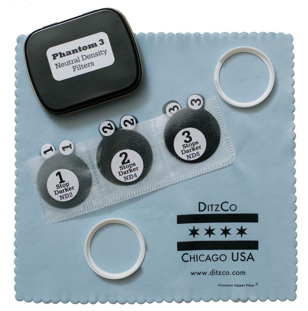2-Pack Neutral Density Filter Kit for DJI Phantom 3 Quadcopter Drone